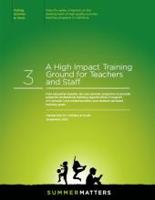 A High Impact Training Ground for Teachers and Staff