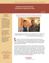 Student-Centered Schools: Closing the Opportunity Gap
