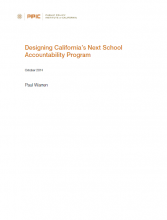 Designing California’s Next School Accountability Program